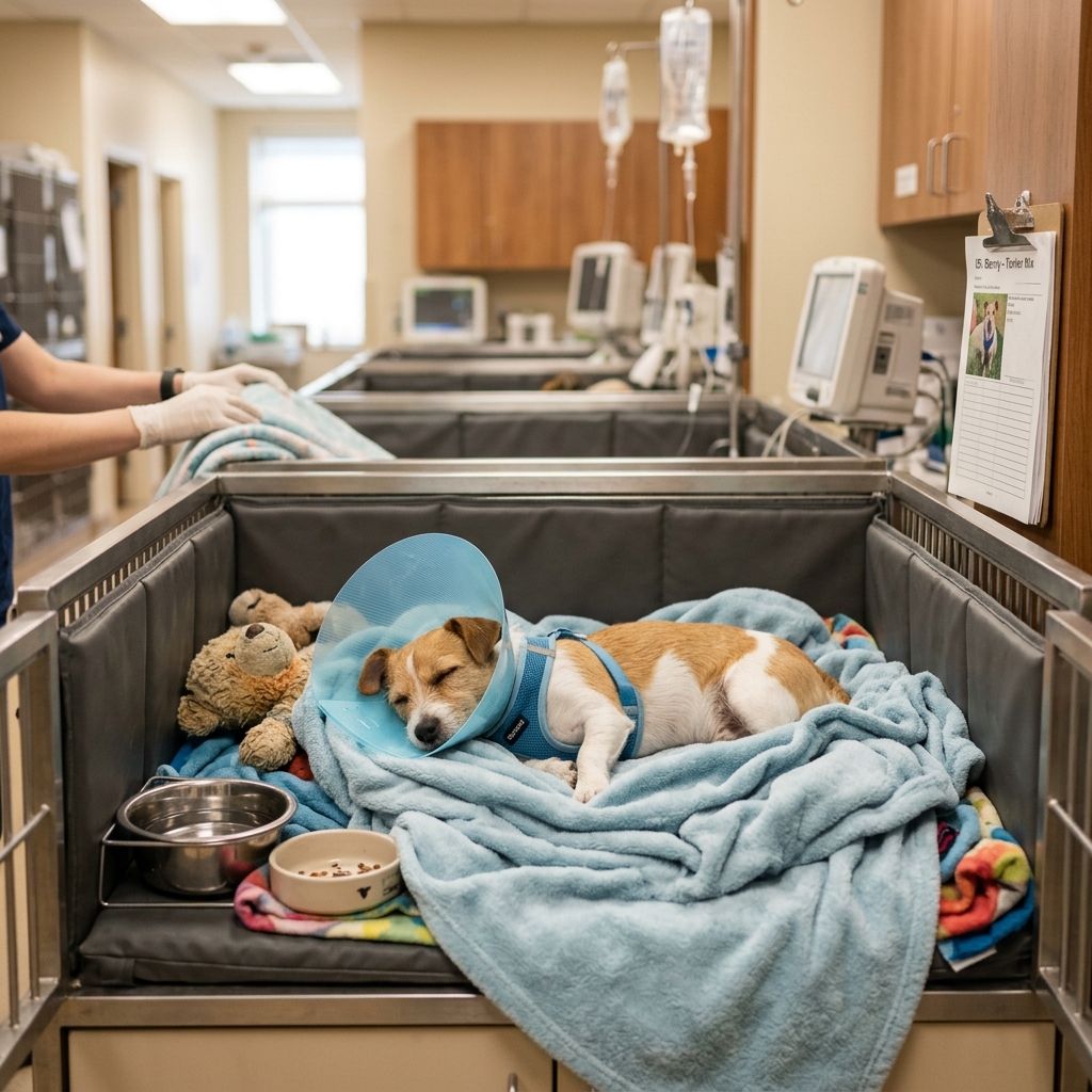 Post-Surgery Follow-Up Post-surgery follow-up care at Abid Pets Hospital Lahore